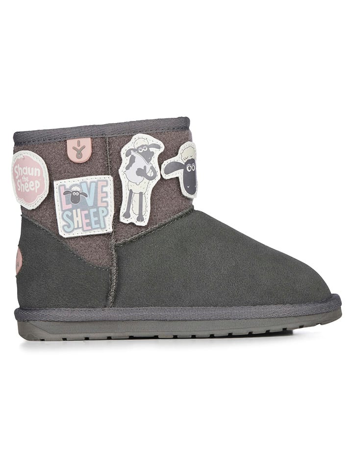 

Сапоги EMU Leder-Winterboots Shaun The Sheep, антрацит