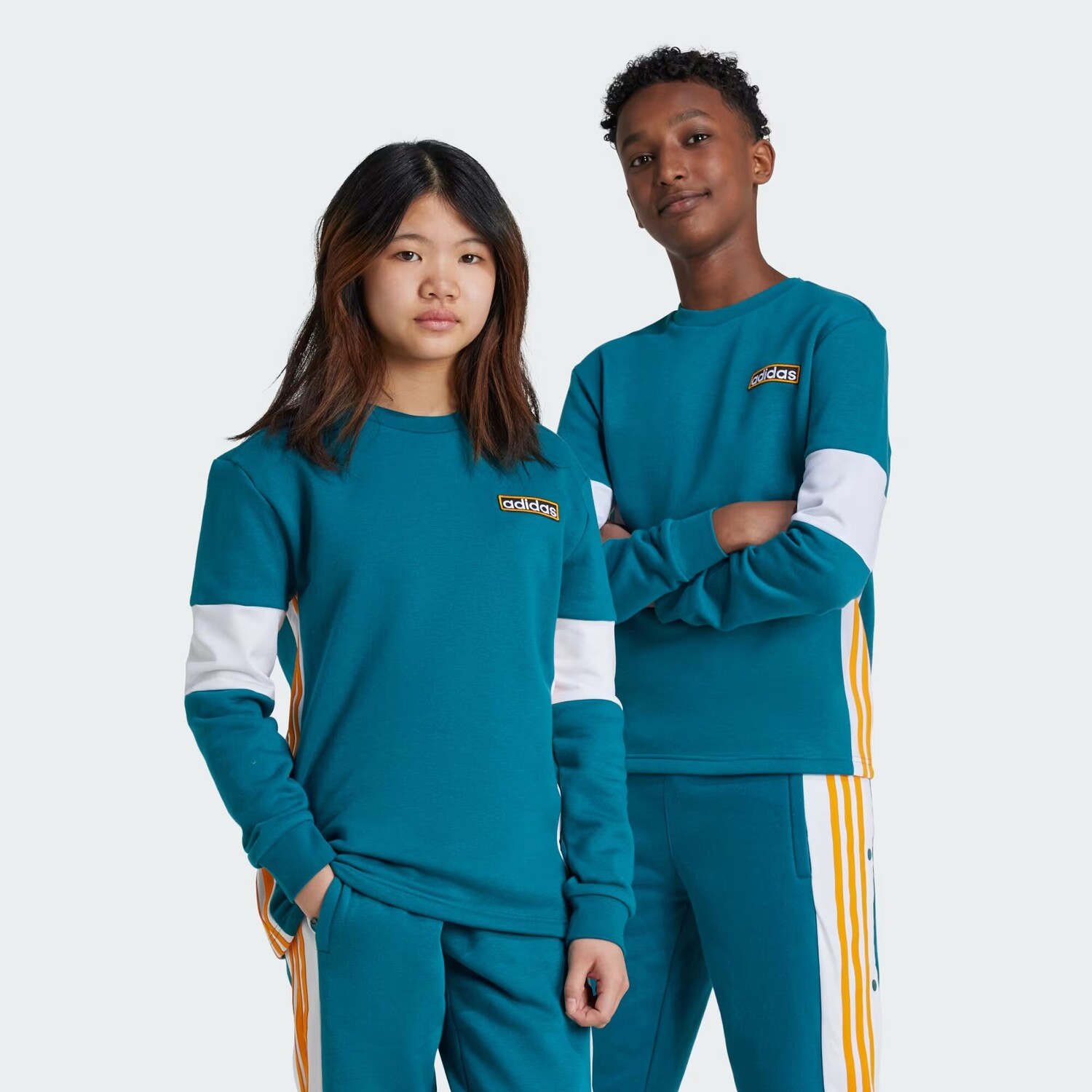 

Толстовка Adicolor Crew для детей Adidas, цвет Legacy Teal
