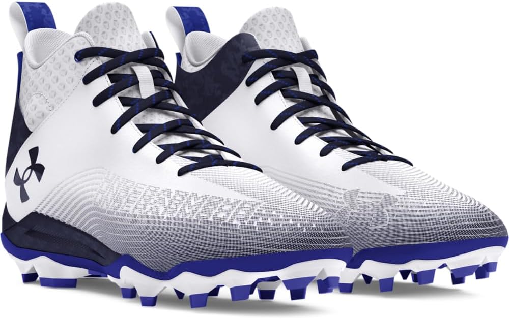 Under Armour мужские футбольные бутсы Hammer 2.0 Mc, (104) White/Midnight Navy/Midnight Navy — фото 2