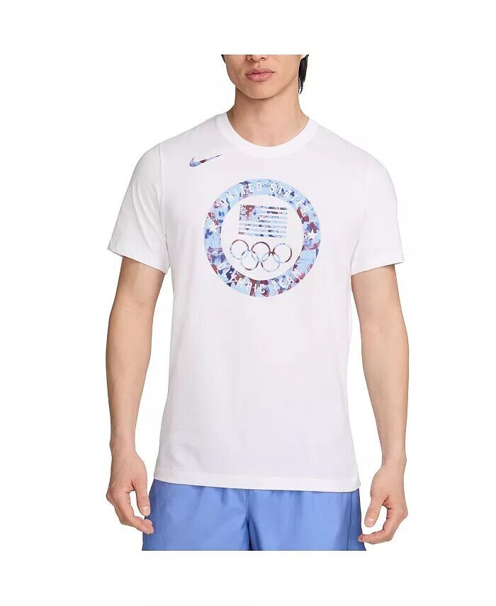 

Мужская белая футболка Team USA Puck Club Nike, белый