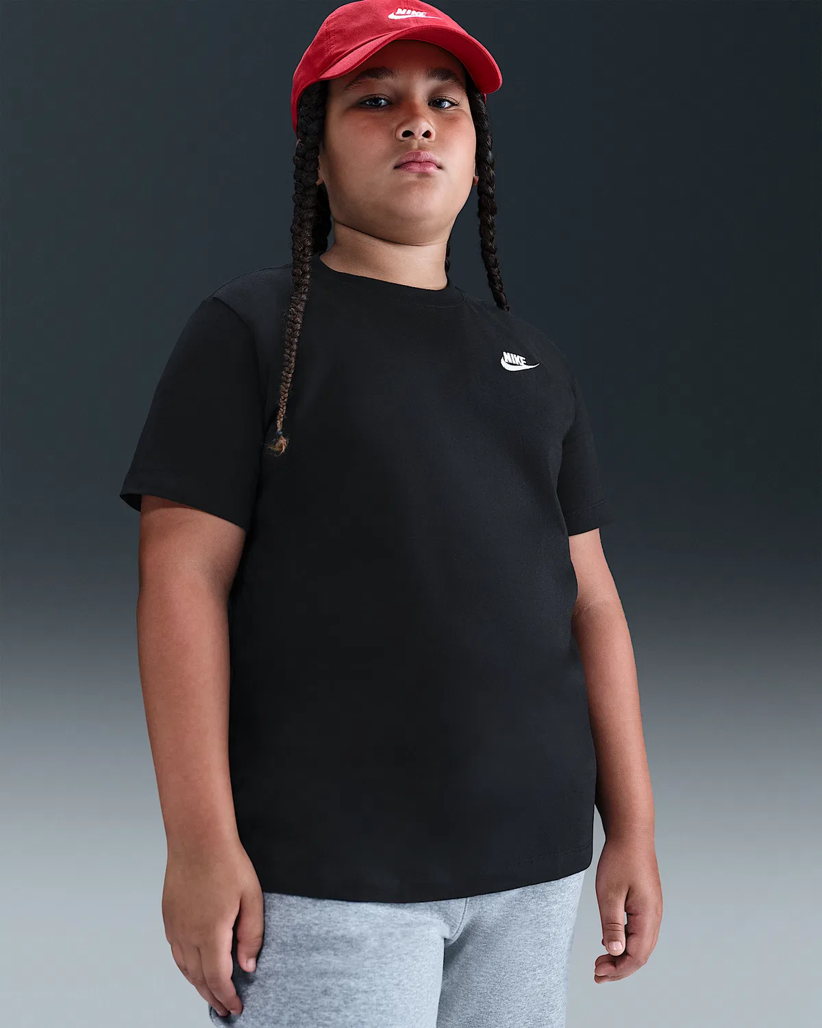 Детская футболка (большой размер) Nike Sportswear, Black