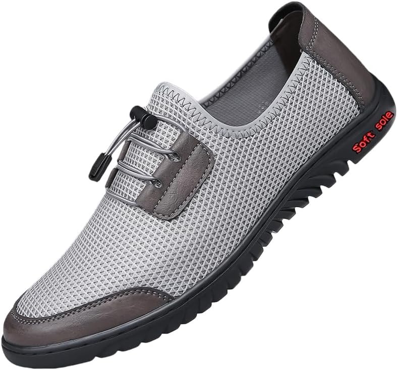 

Мужские повседневные кроссовки в минималистичном стиле с однотонным дизайном, антискользящие и дышащие - легкие Fusecottc, серый