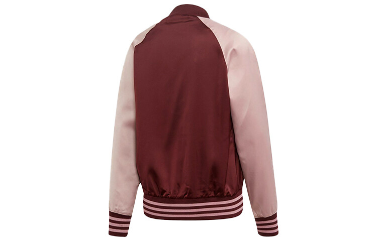 Бейсбольная майка SATIN BOMBER TT женская, ярко-розовая Adidas Originals — фото 2