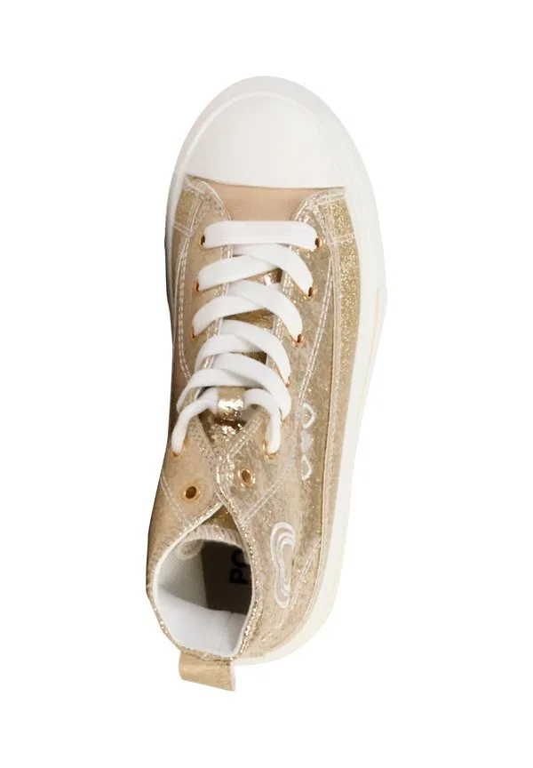 Высокие кроссовки basket montante enfant enfant à lacets super mode poti pati Super Mode, Doré — фото 3