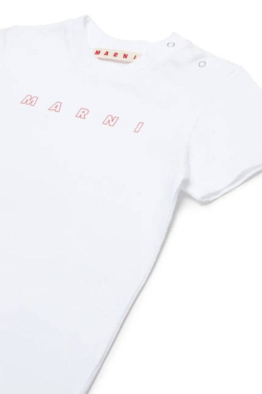 Детская хлопковая футболка MT276B T-SHIRT Marni, белый — фото 3