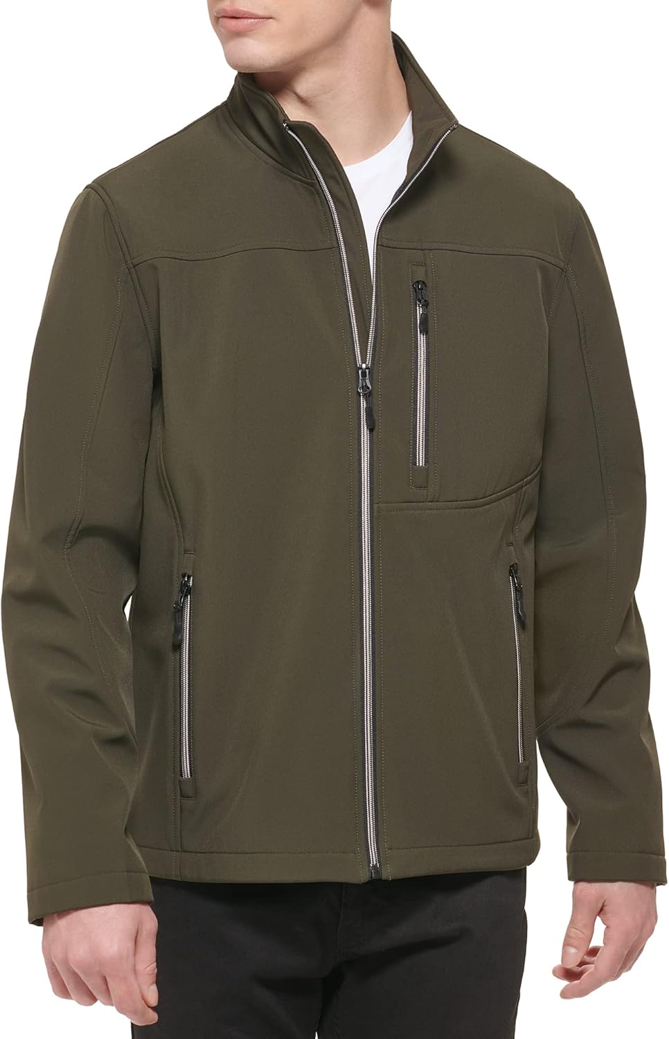 

Мужская ветровка Softshell с длинным рукавом и одним нагрудным карманом GUESS, Olive