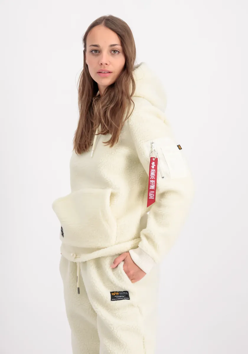 

Толстовка Alpha Industries " Alpha Industries Женская - Толстовки Teddy Hoody Wmn", кремовый
