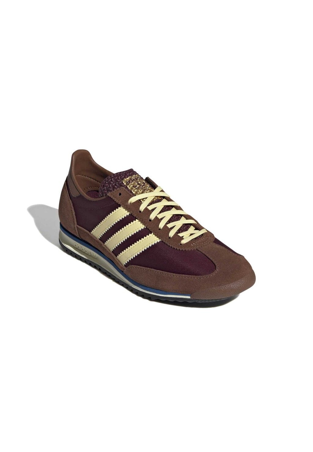 Кроссовки Sl 72 Og Unisex adidas Originals, темно-бордовые, почти желтые, preloved коричневые