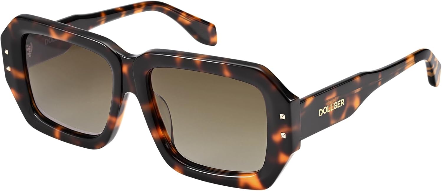 

Ретро-солнцезащитные очки большого квадратного размера с поляризационными линзами для мужчин и женщин – модные очки с защитой от УФ-излучения D1240401 Dollger, Leopard Print