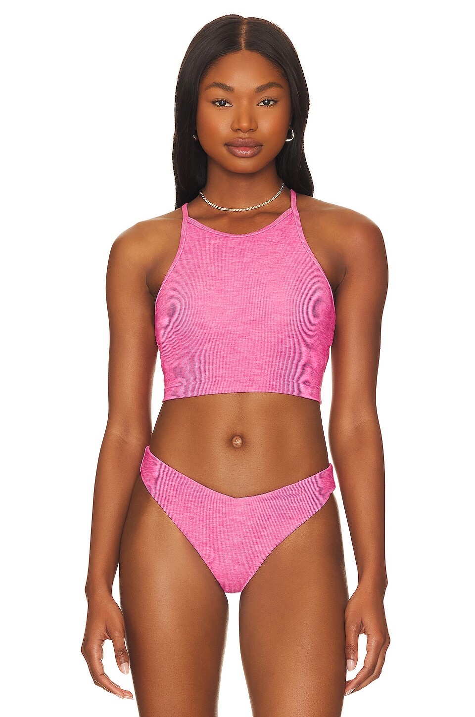

Майка BEACH RIOT Anna Bikini Top, цвет Fandango Pink