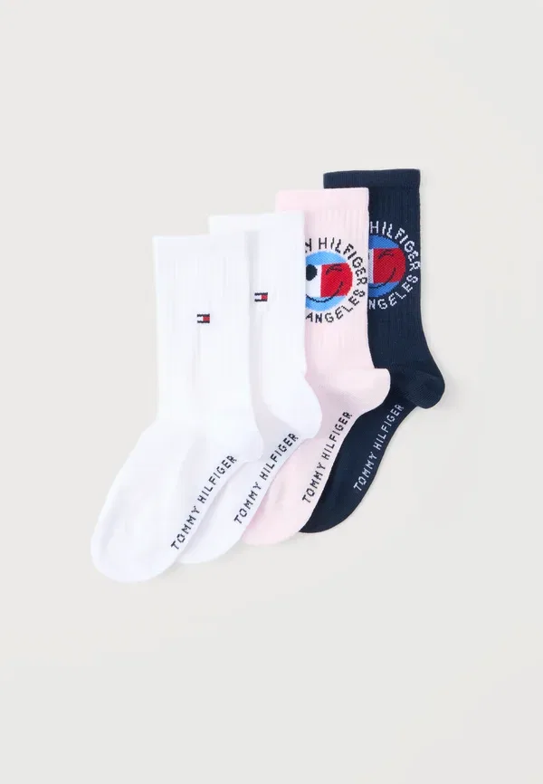 Носки Tommy Hilfiger 4 пары, розовый