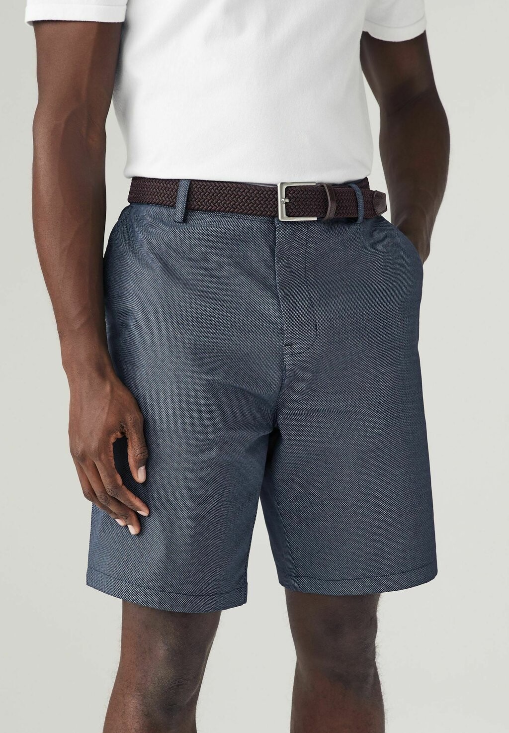 

REGULAR FIT Next, Шорты Next, темно-синие Belted