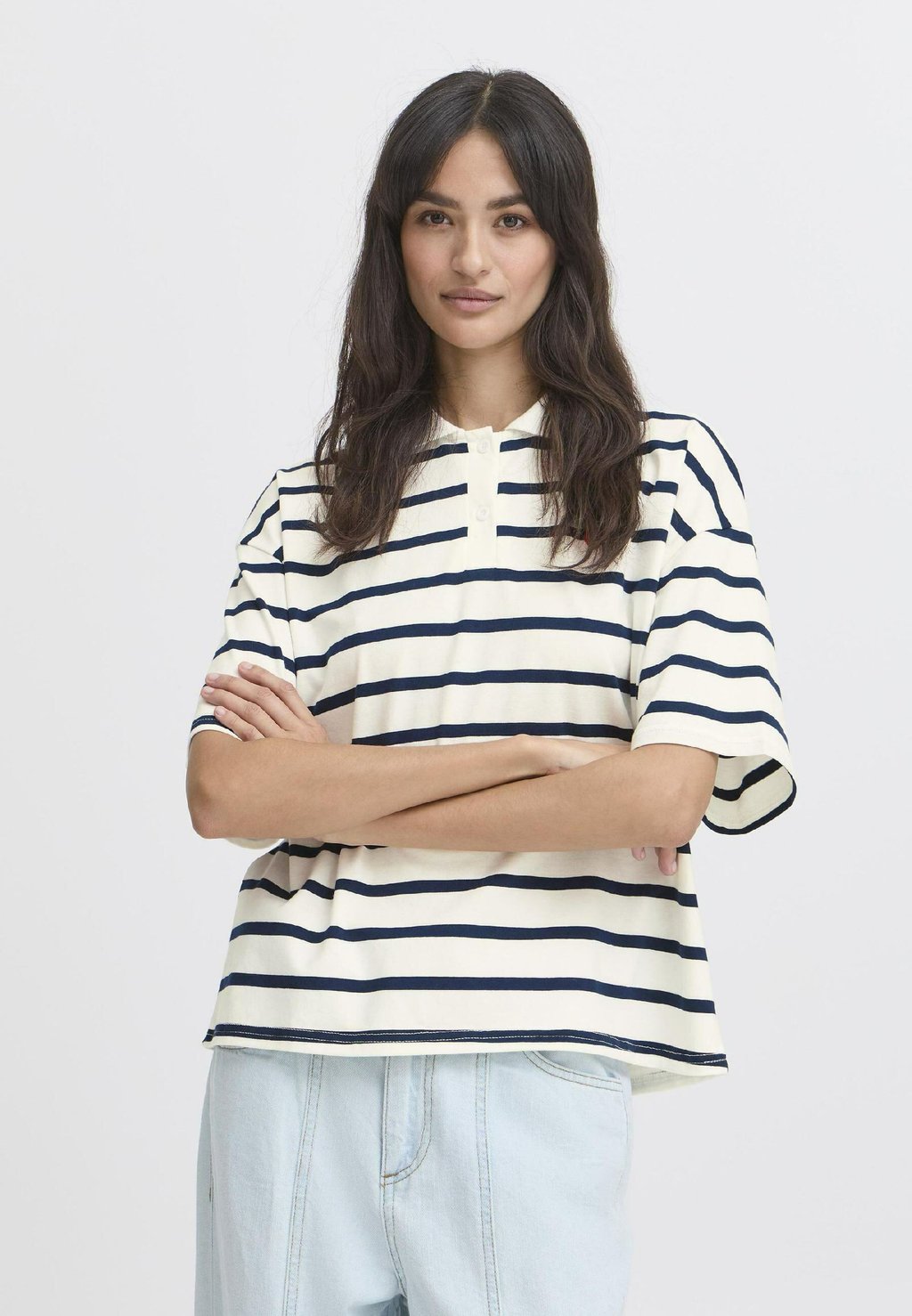 

Поло BYBXPRINTON b.young by Zalando, синий