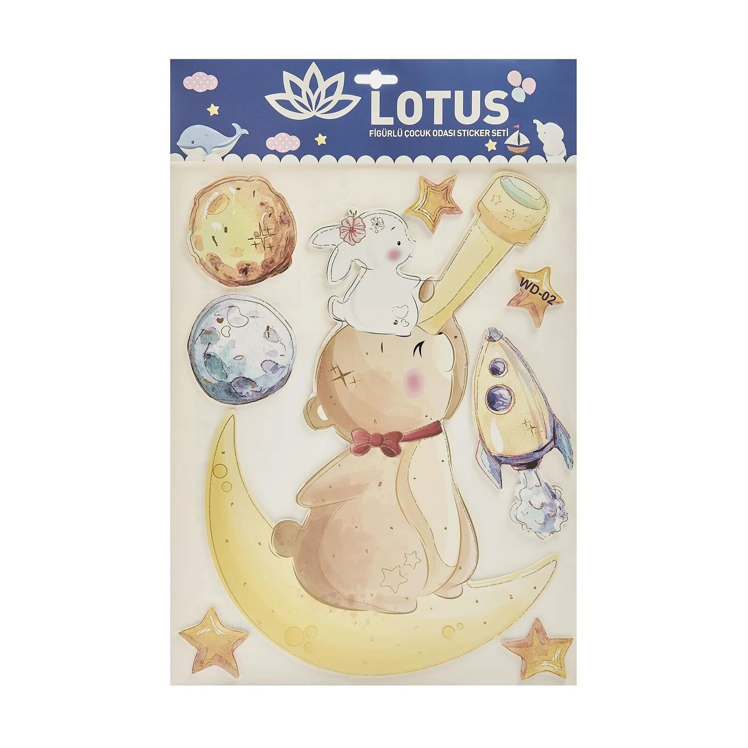 

Набор наклеек для детской комнаты с фигуркой лотоса - Asorti Lotus