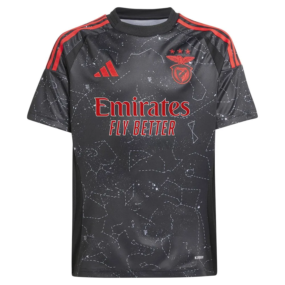 Футболка с коротким рукавом adidas Benfica 24/25 Away junior, черный — фото 4