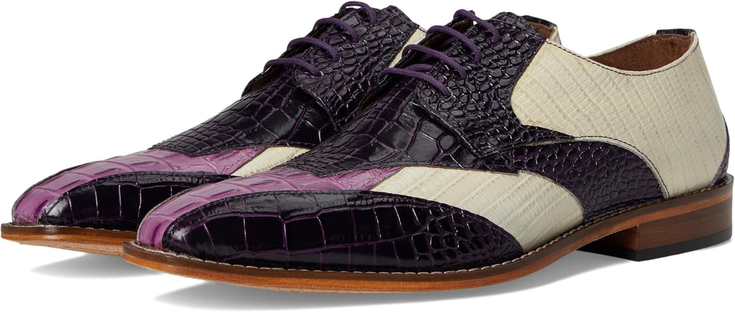 

Мужские ботинки Stacy Adams Tristano с застежкой на шнурки и открытым носком, фиолетовый