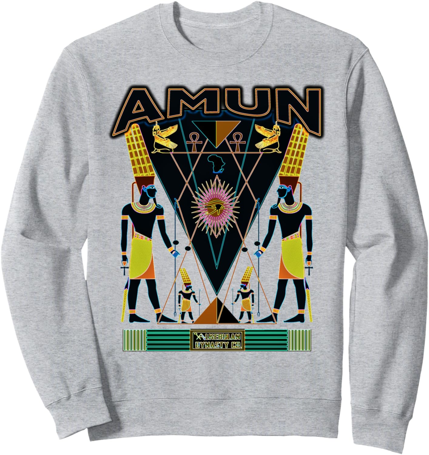 

Психоделическая толстовка Amun Vision, серая (серый меланж) Psychedelic Amun Vision