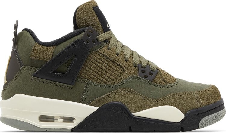 

Кроссовки Air Jordan 4 Retro SE GS 'Craft - Olive', зеленый