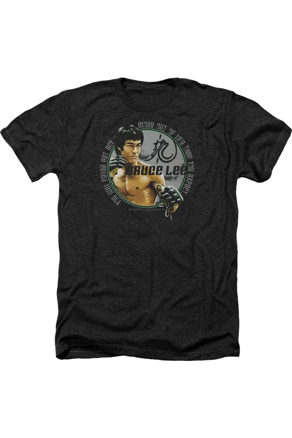 

Футболка для взрослых Bruce Lee Expectations Heather Gildan, черный