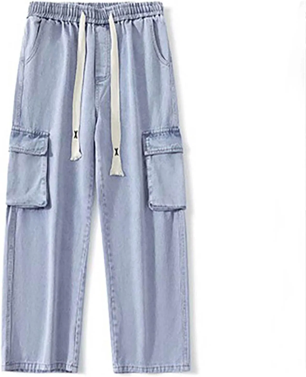 Джинсы карго мужские, Light Blue — фото 4