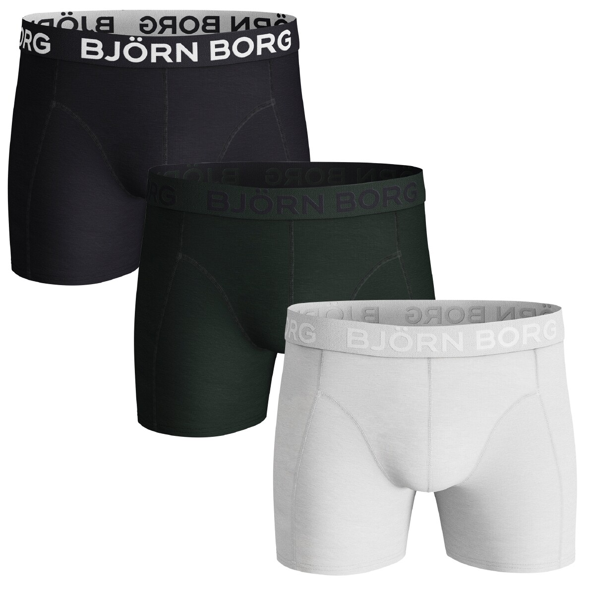 

Боксеры Björn Borg Boxershorts Sammy Seasonal Solid 3 шт, разноцветный