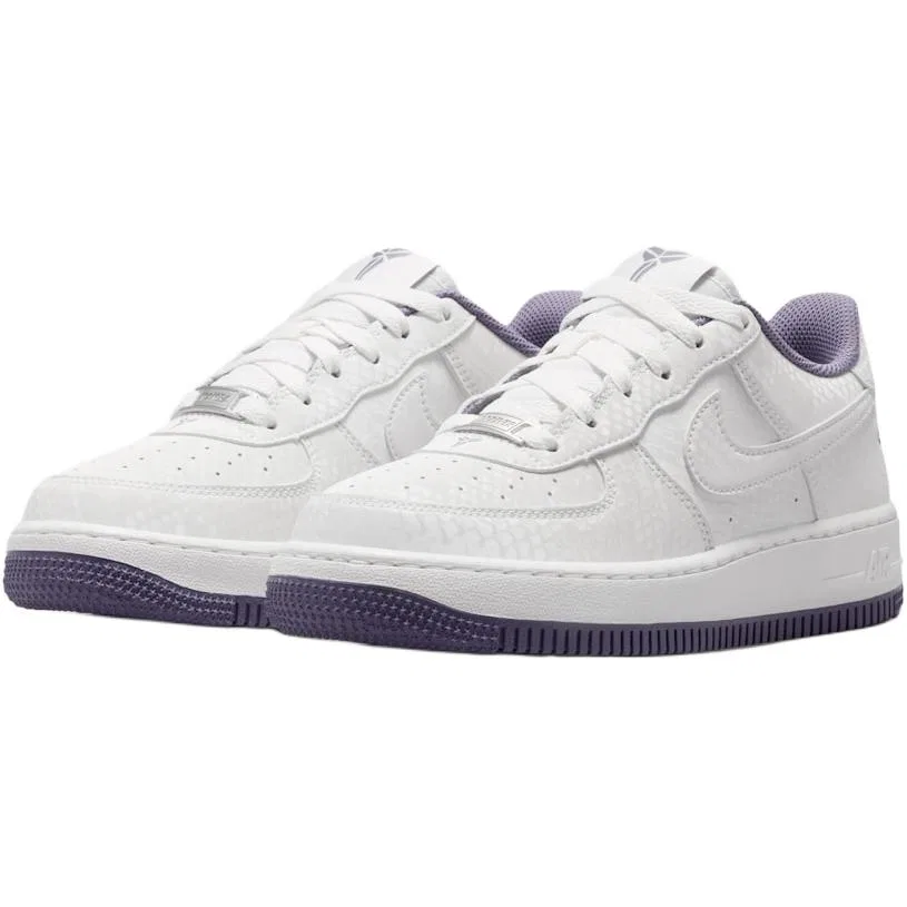 Кроссовки для скейтбординга Nike Air Force 1 Low бело-фиолетовые — фото 4