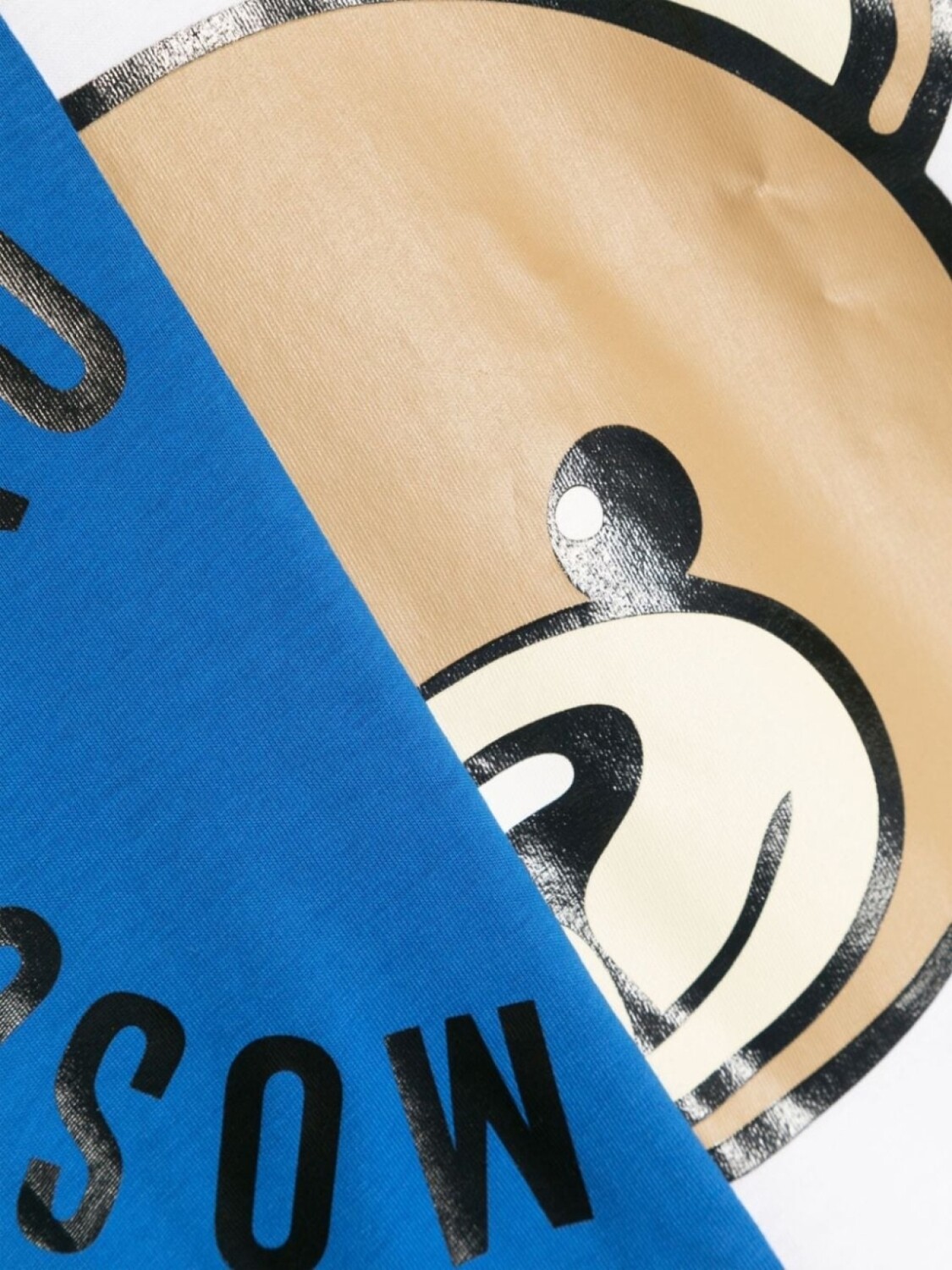 Moschino Kids футболка с принтом Teddy Bear, синий — фото 3