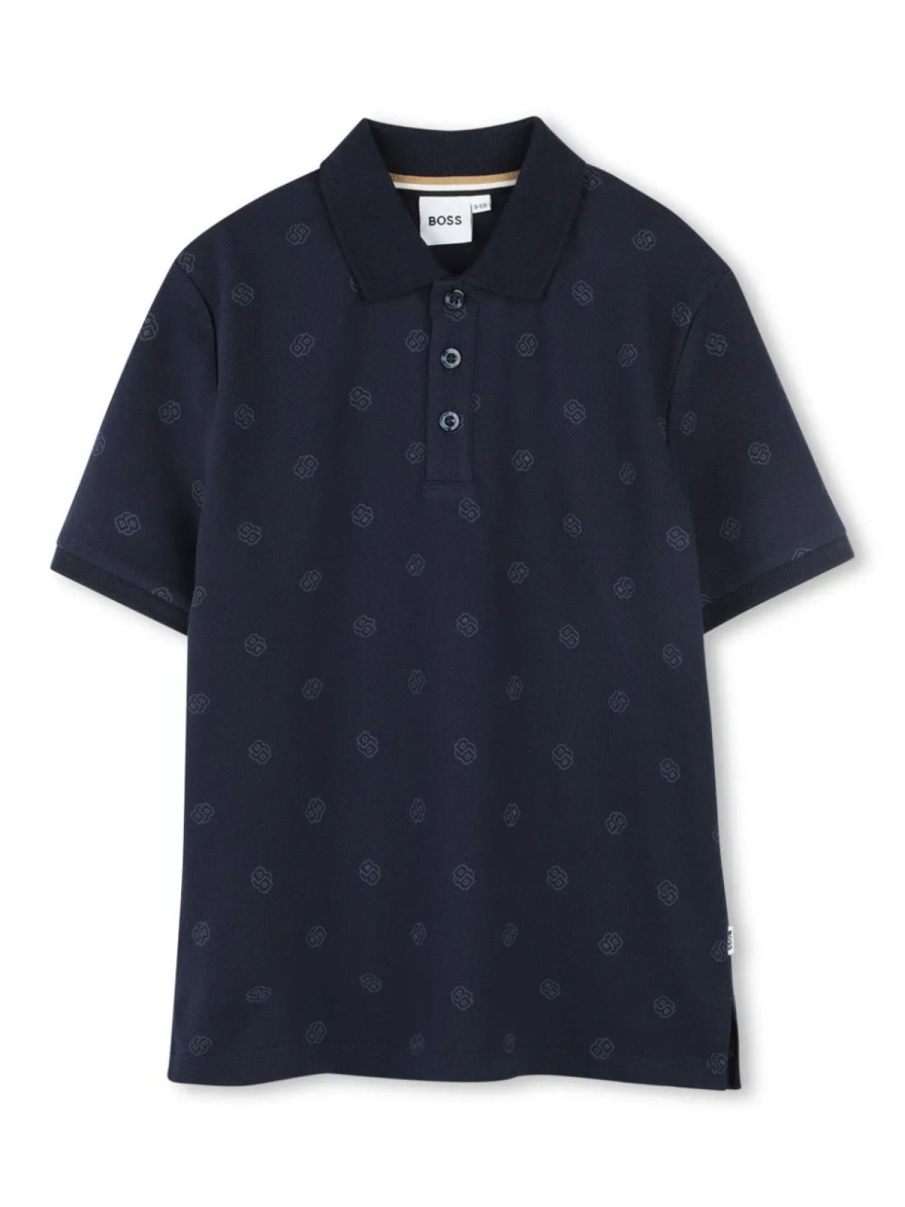 

BOSS Kidswear рубашка поло с логотипом, синий