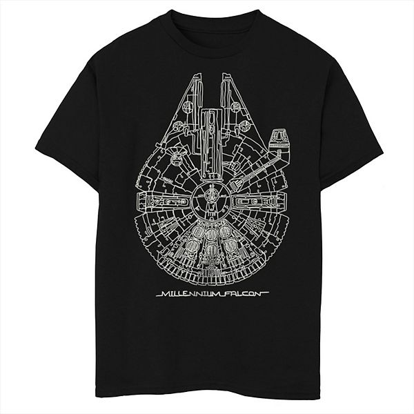 

Футболка с принтом Millennium Falcon для мальчиков Licensed Character