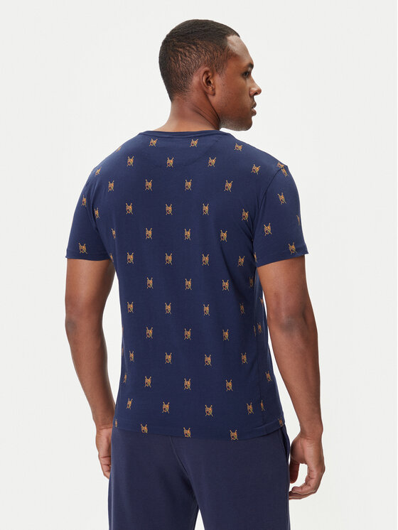 Футболка custom slim fit 710P00081001 Polo Ralph Lauren, синий — фото 3