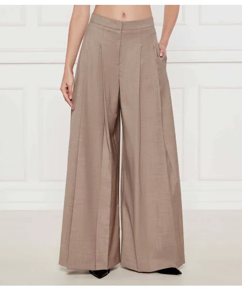 

Шерстяные брюки Tetosa1 Relaxed fit Boss, коричневый