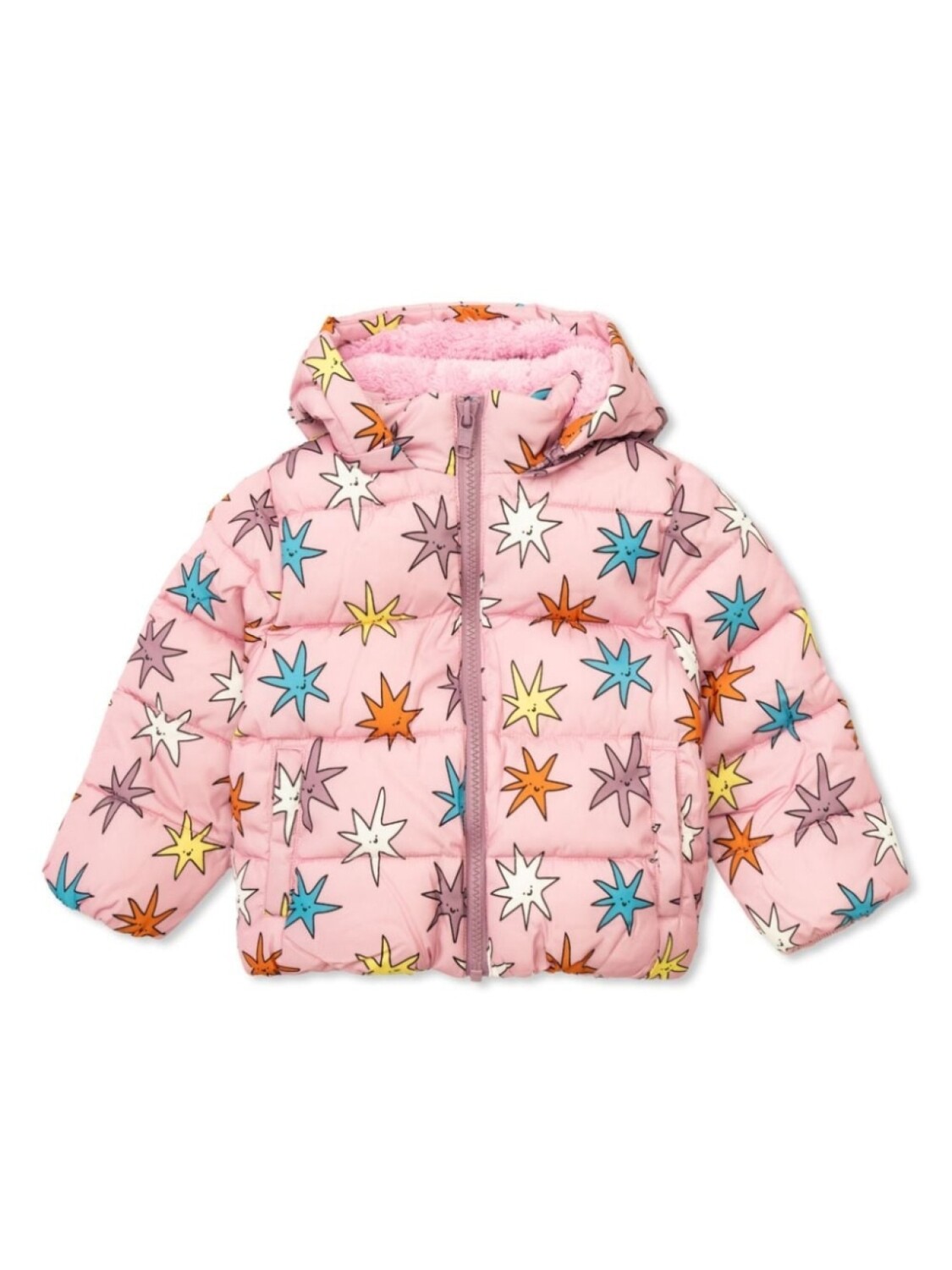 

Stella McCartney Kids куртка со звездным принтом, розовый