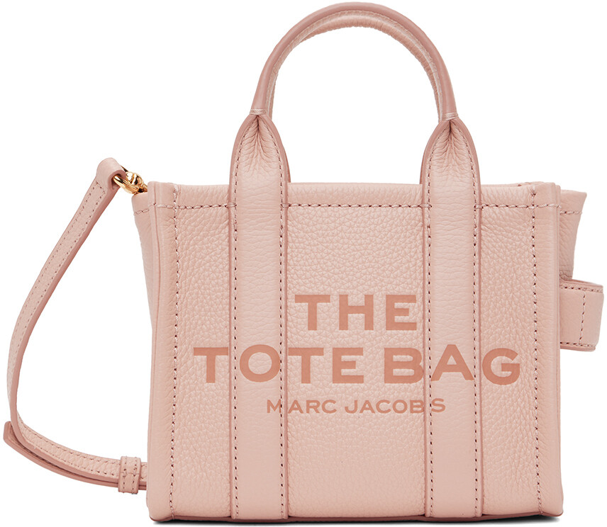 

Розовый - Кожаная мини-тоут с короткими ручками Marc Jacobs