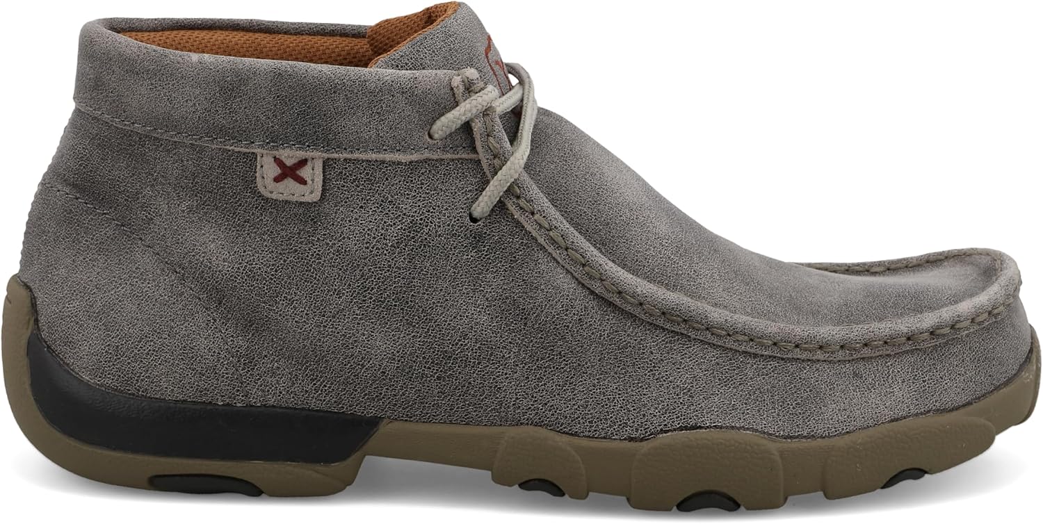 Мужские мокасины Twisted X Chukka Driving Moc, серый — фото 4
