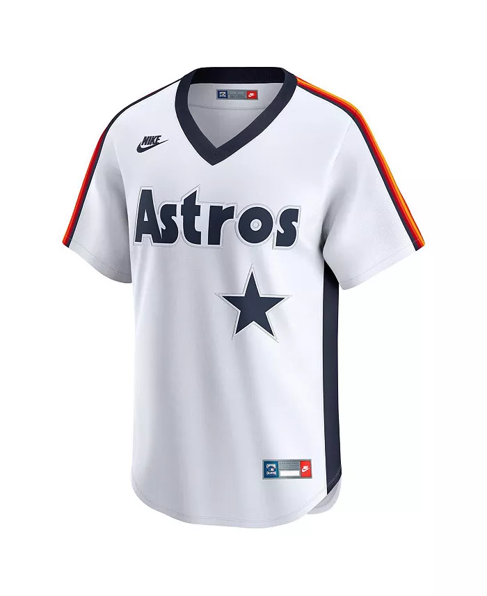 Мужская белая ретро-джерси Houston Astros из коллекции Cooperstown Limited Nike — фото 2