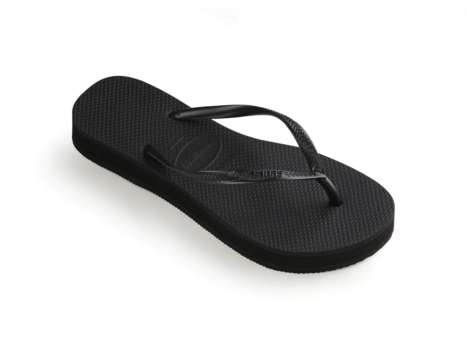 

Сандалии Havaianas Slim Flatform Flip-Flop Sandal, черный