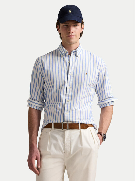 

Рубашка с индивидуальным пошивом 710906622001 Polo Ralph Lauren, синий