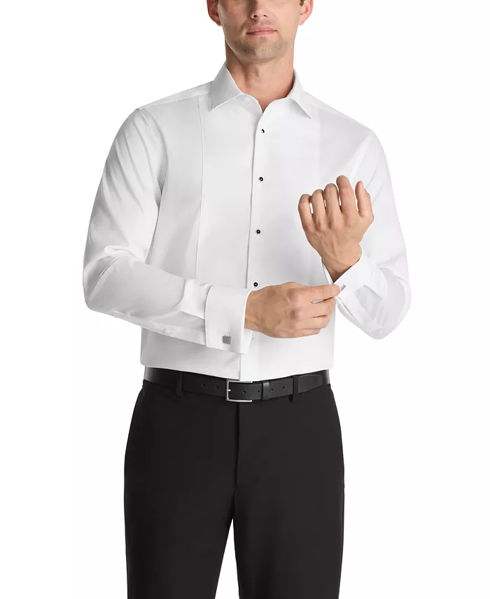 

Мужская рубашка Calvin Klein Slim Fit с французскими манжетами, белый