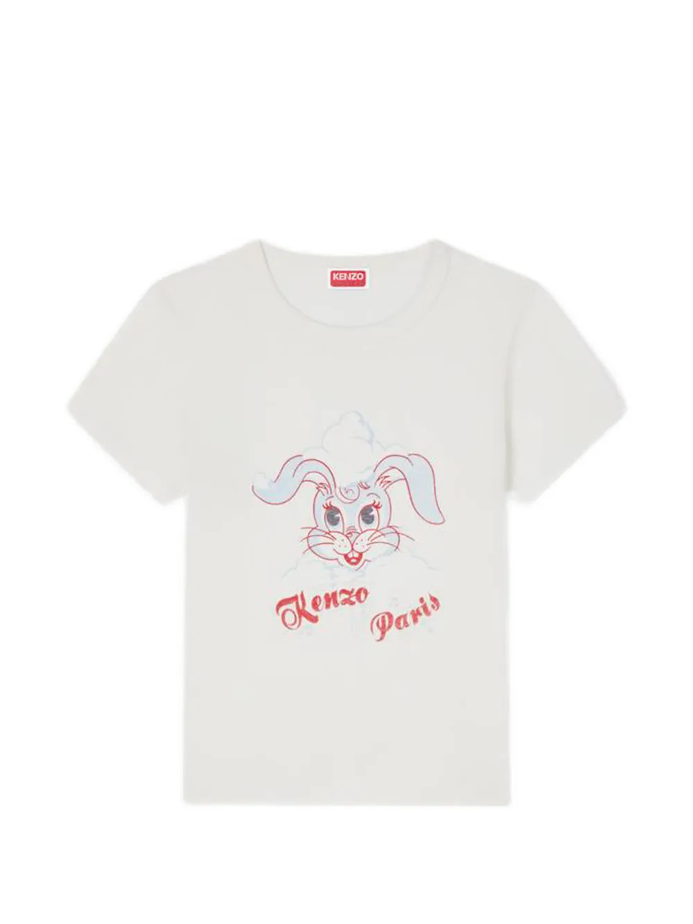 

Футболка с принтом зайчика Kenzo, белый