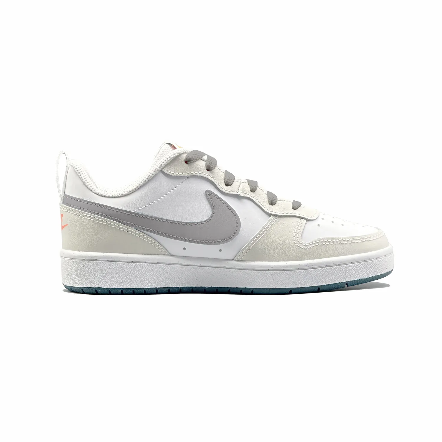 Court Borough 2 Lucky Hourglass Leather Slip Resistant Abrasion Resistant Cushioning Low top Nike, экрю — фото 3