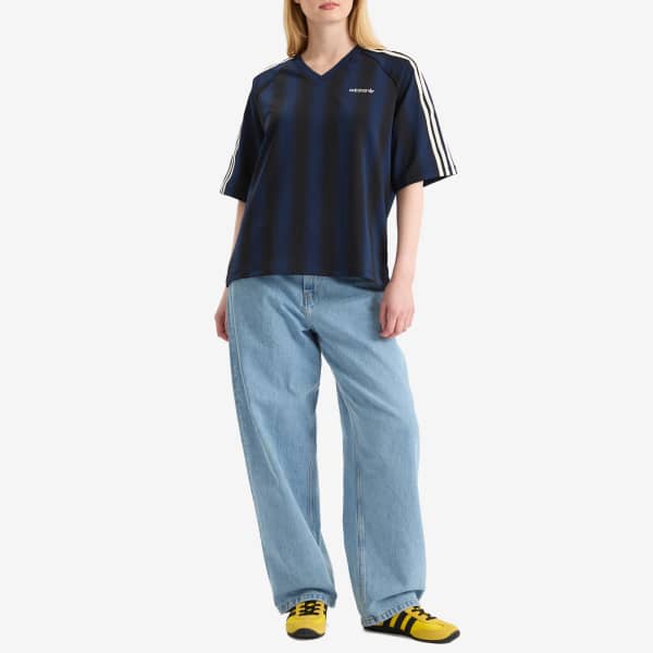 Свободная футболка прямого кроя Adidas, night индиго — фото 4