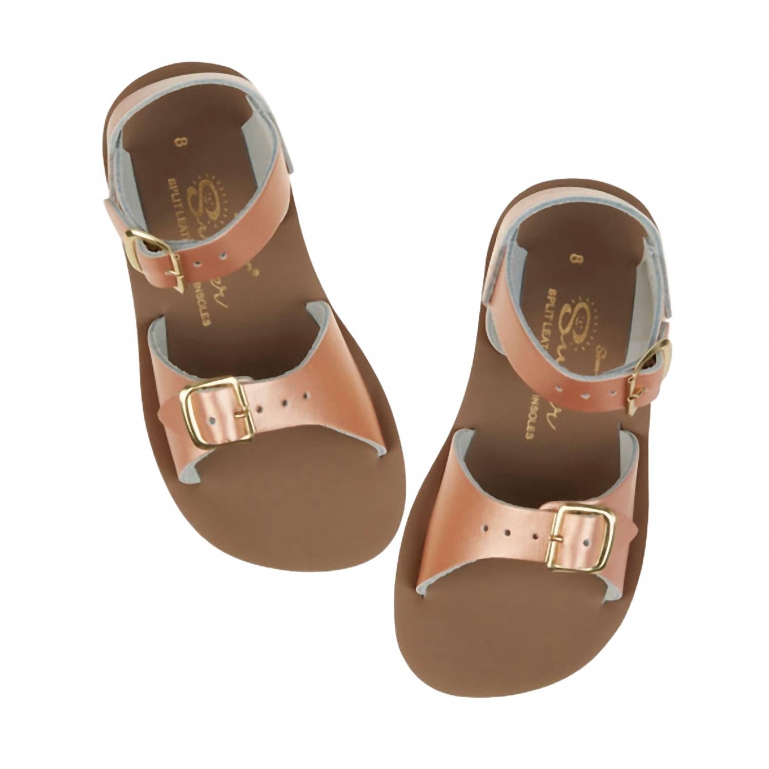 Детские сандалии Surfer в розовом золоте Salt Water Sandals — фото 2