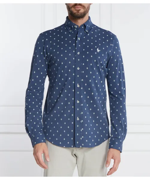 

Рубашка Slim fit Polo Ralph Lauren, синий