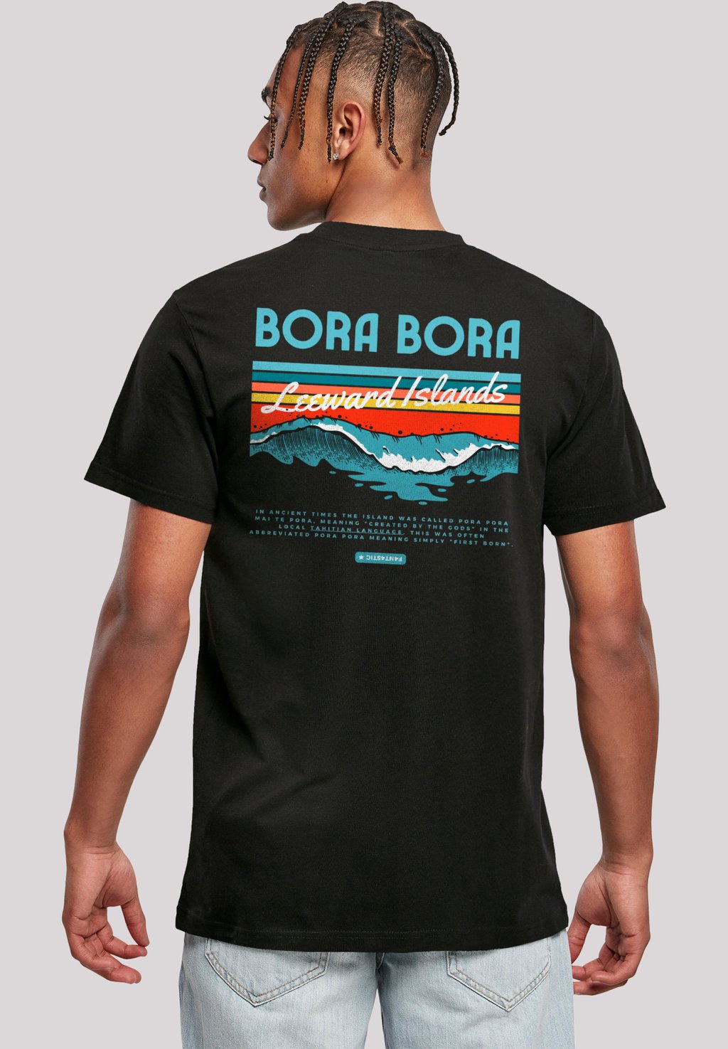 

Футболка с принтом BORA BORA LEEWARDS ISLAND F4NT4STIC, черный