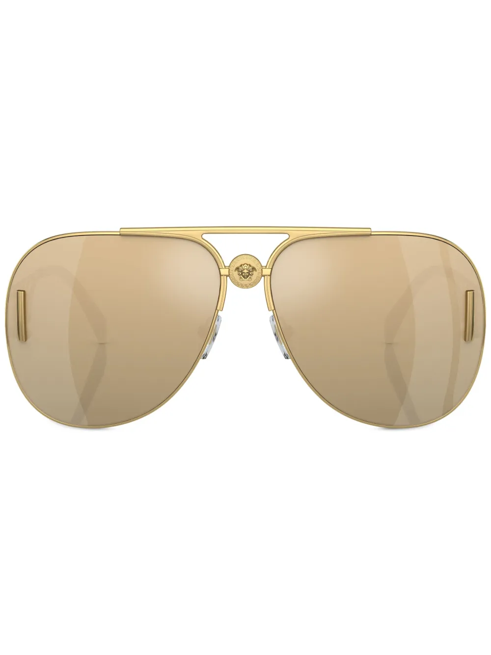 

Солнцезащитные очки-пилоты с декором Medusa Versace Eyewear, золотой