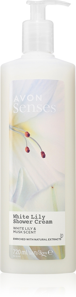 

Бодрящий гель для душа Senses с ароматом белой лилии и мускуса Avon, 720 мл