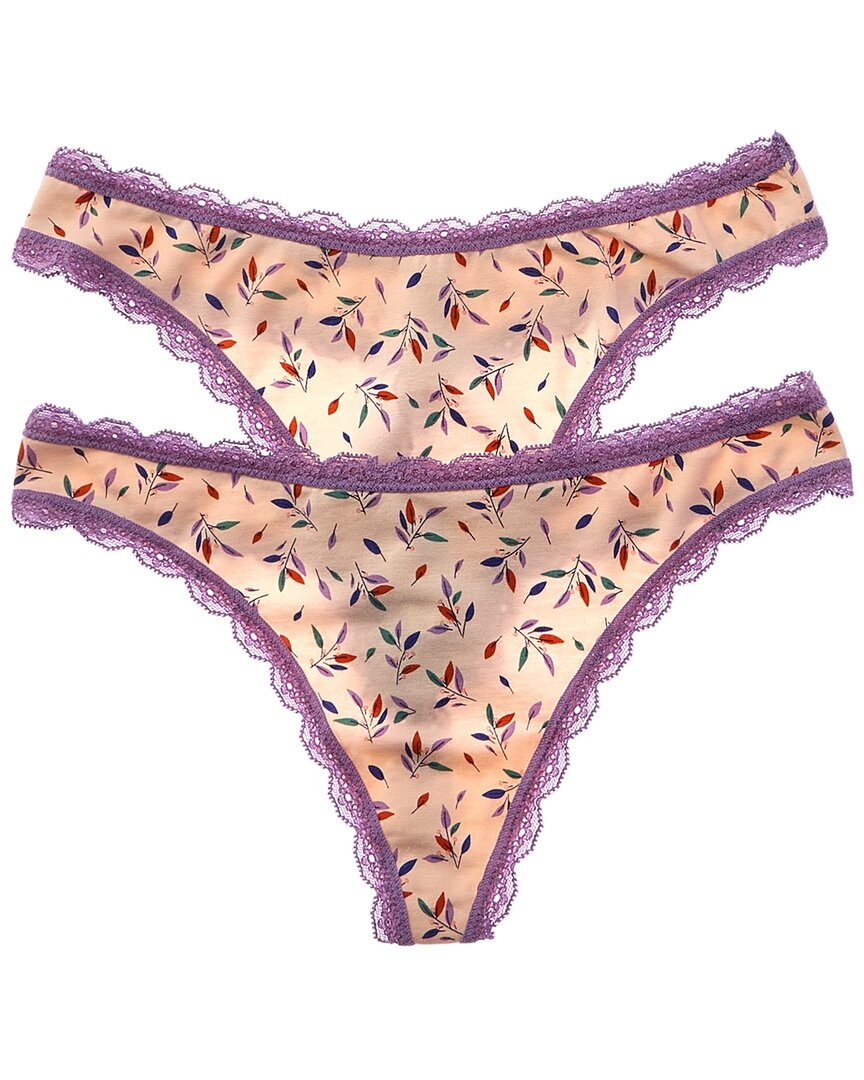 

Btempt'd by Wacoal 2pk Inspired Eyelet Thong, фиолетовый