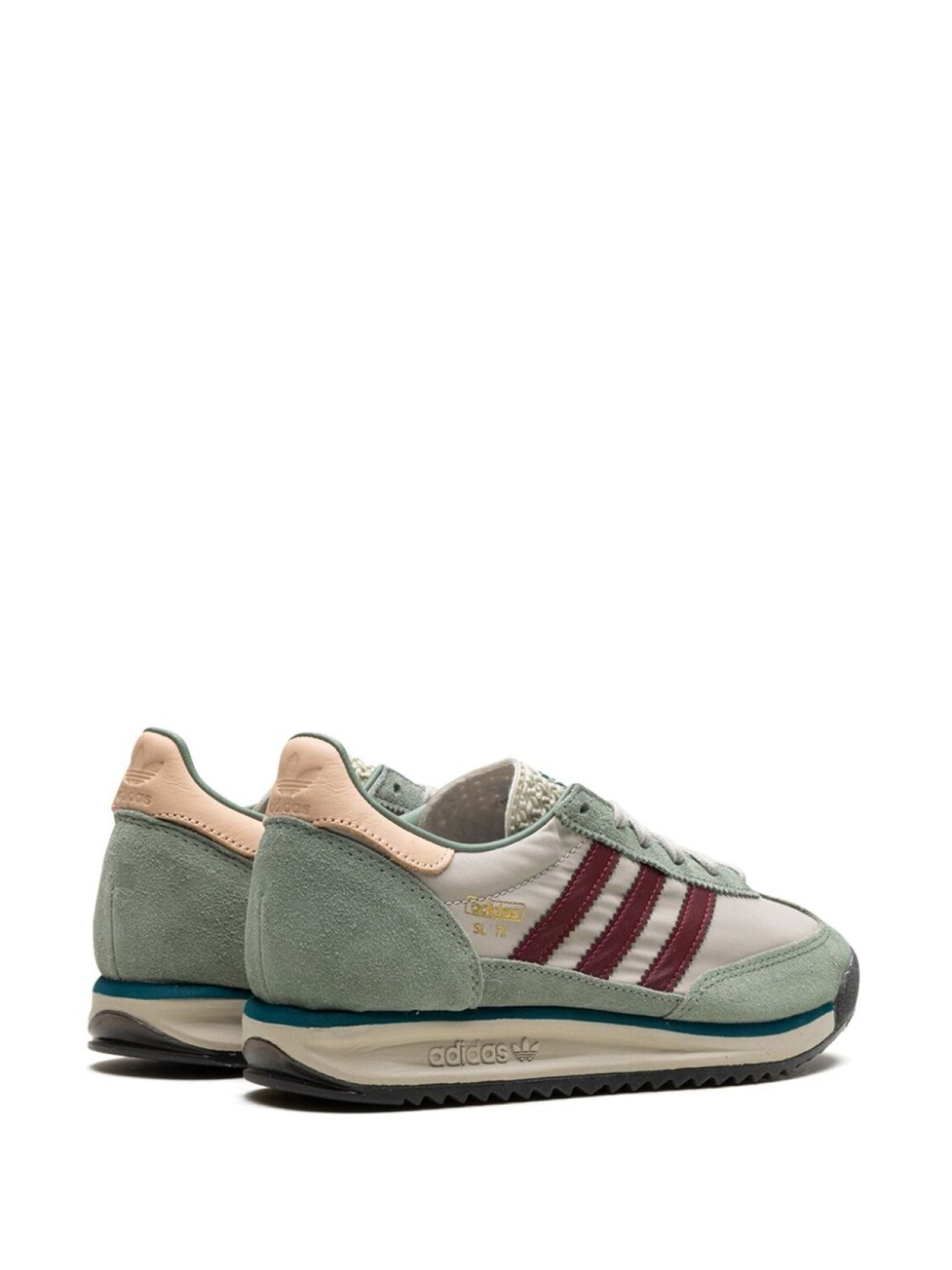 Кроссовки Adidas SL72 RS "Putty Grey Shadow Red", зеленый — фото 3