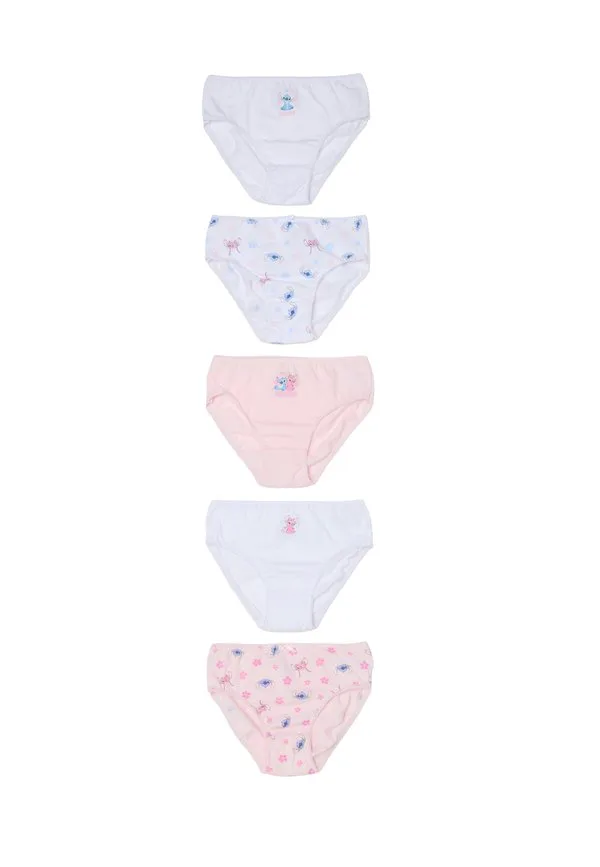 Трусы в упаковке по 5 штук Ovs, White Pink