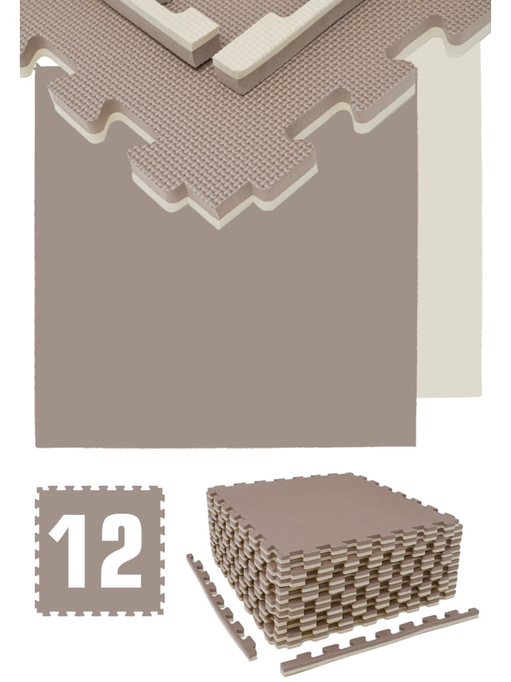 

Eyepower Защитный коврик для пола XXL (комплект из 12 штук) коричневого цвета